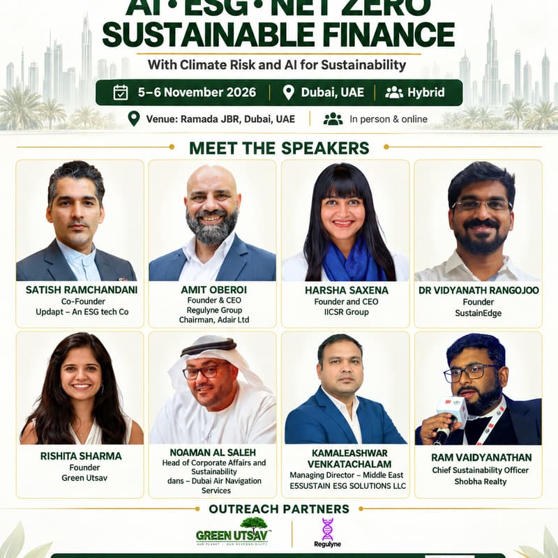 Cover Image for AI-ESG-Net Zero-Sustainable Finance: IICSR Executive 2 days workshop