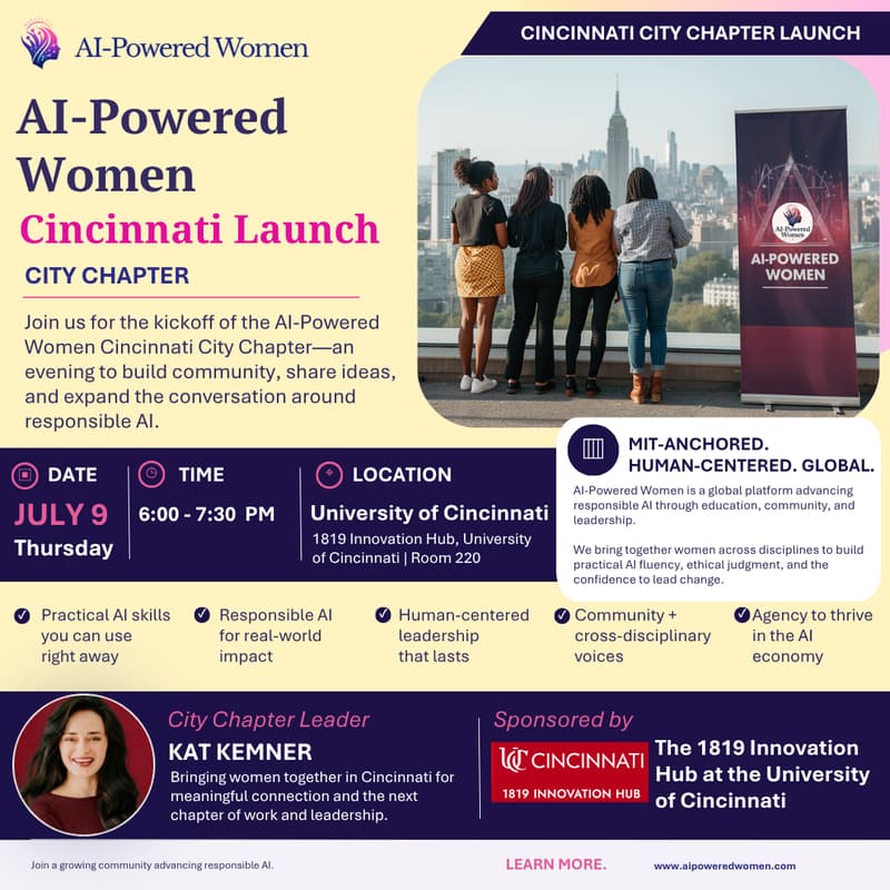 Cover Image for AI-Powered Women Cincinnati City Chapter Launch