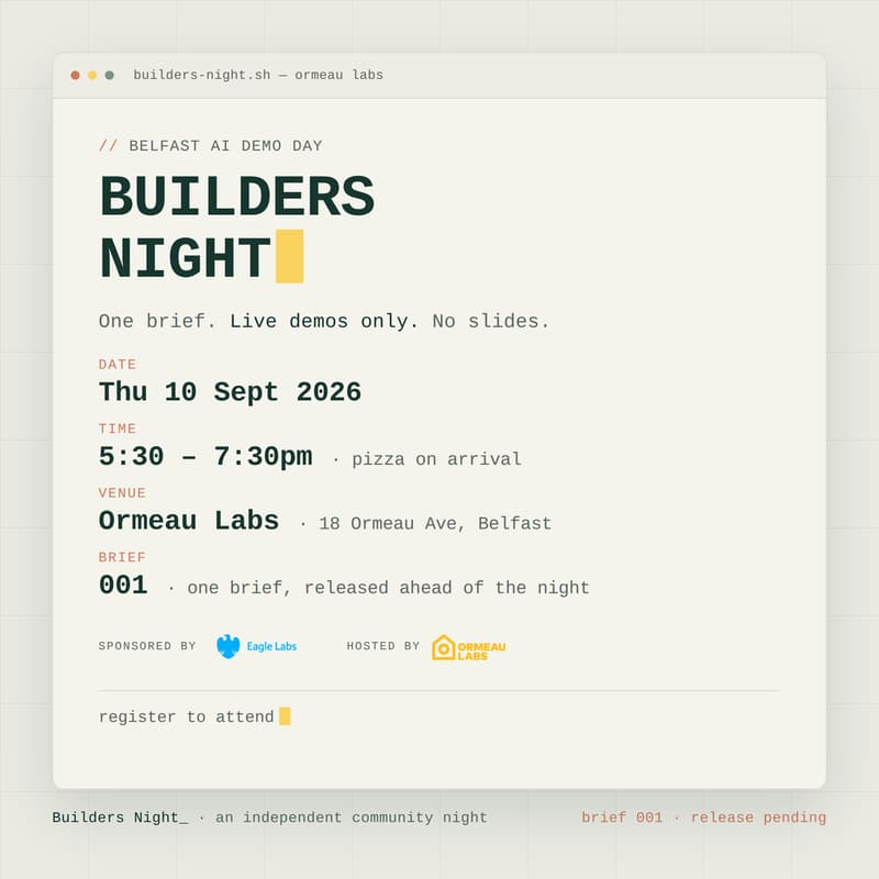 Cover Image for Builders Night
