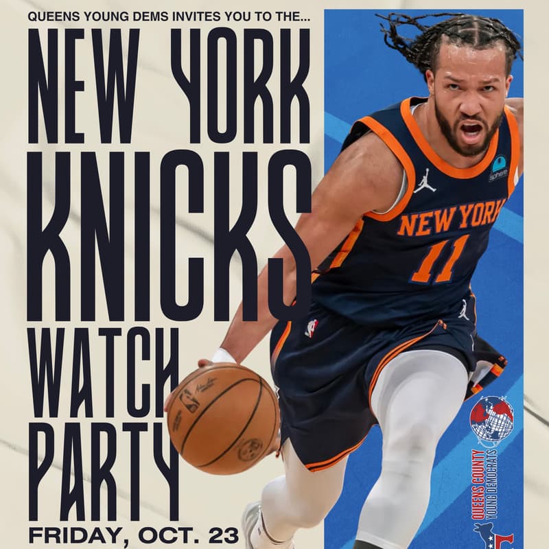 Cover Image for Knicks Watch Party | QCYD Basketball Caucus, Latino Caucus, & Student Caucus