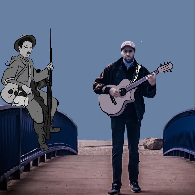 Cover Image for Cine mudo con música en vivo: Armas al hombro, de Chaplin