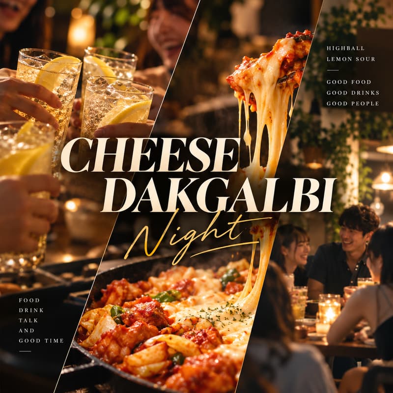 Cover Image for CHEESE DAKGALBI NIGHT 🧀🥃