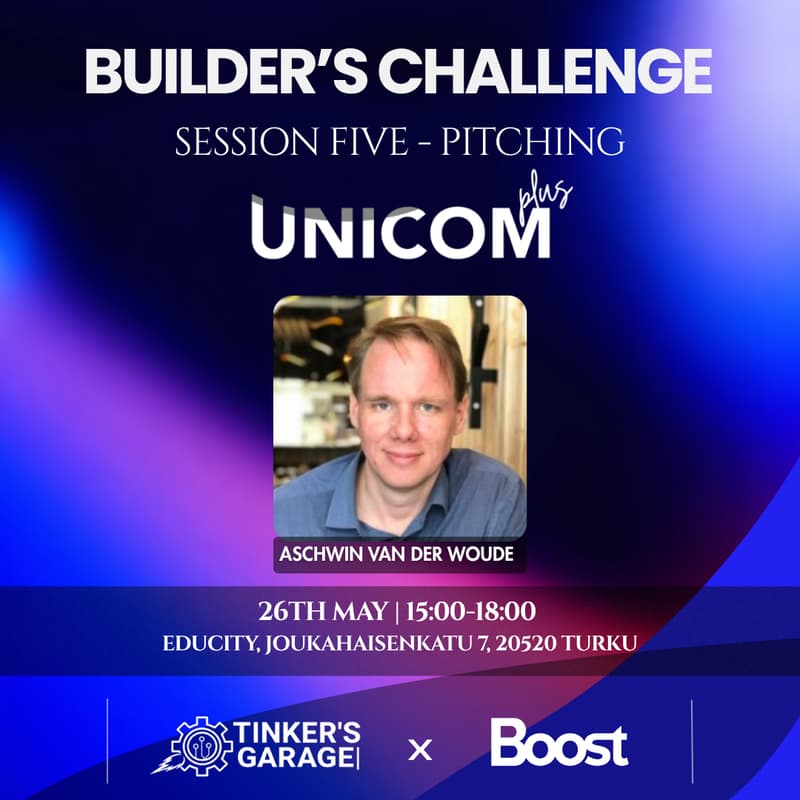 Cover Image for Builder's Challenge Series: Session 6: Pitching Workshop with Aschwin Van der Woude