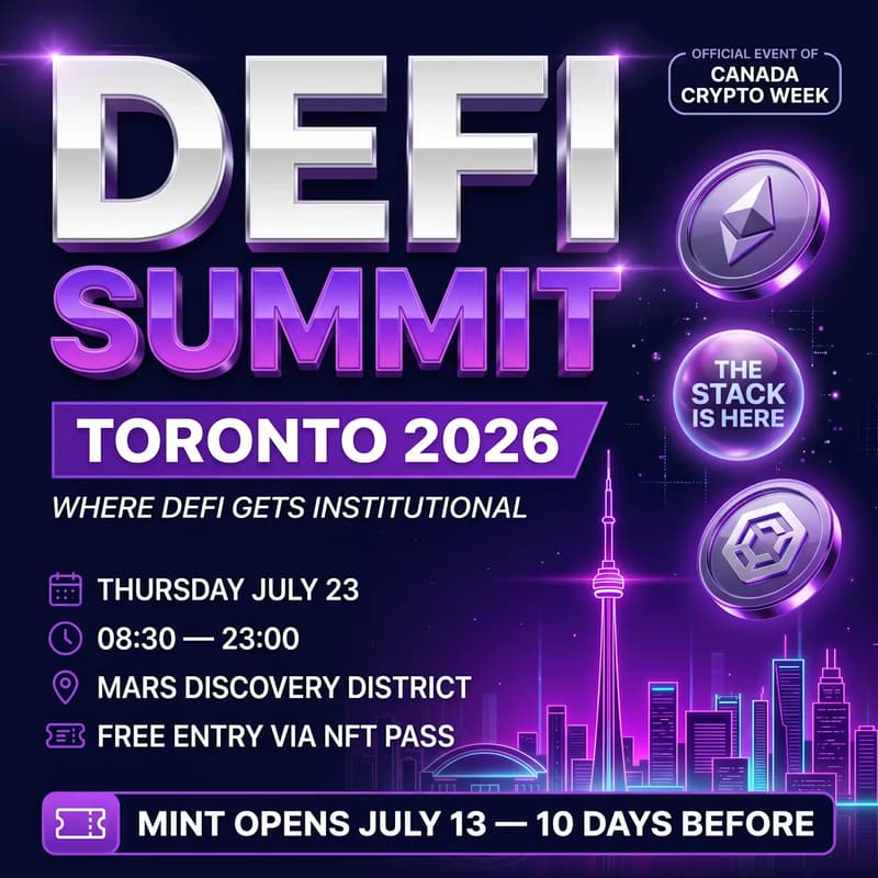 Cover Image for DEFI SUMMIT TORONTO 2026