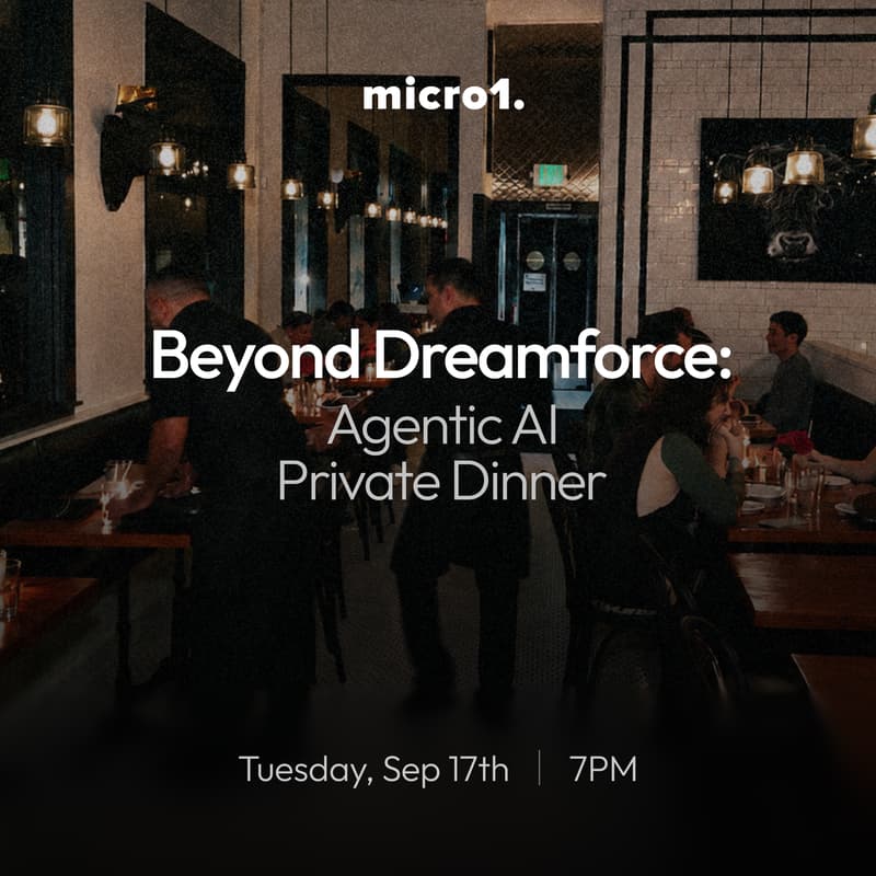 Cover Image for Beyond Dreamforce - Agentic AI Private Dinner