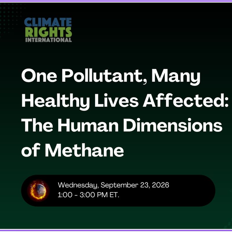 Cover Image for One Pollutant, Many Healthy Lives Affected: The Human Dimensions of Methane