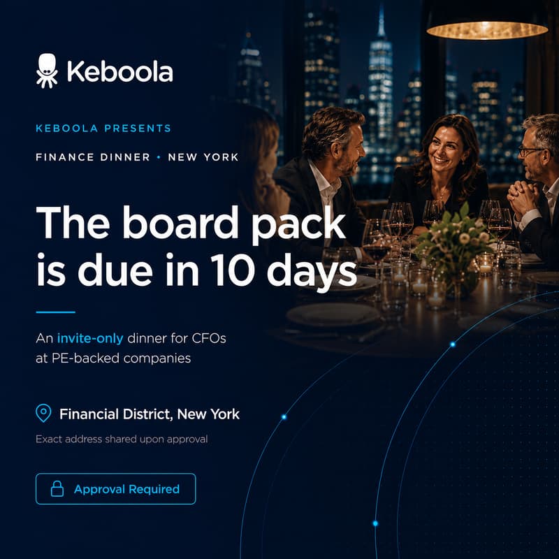 Cover Image for PE-backed NY Dinner - The board pack is due in 10 days