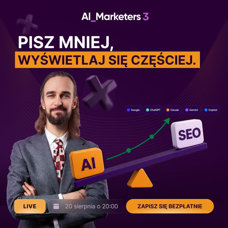 Cover Image for SEO z AI - Od słowa kluczowego do zoptymalizowanego tekstu w godzinę | LIVE AI_Marketers
