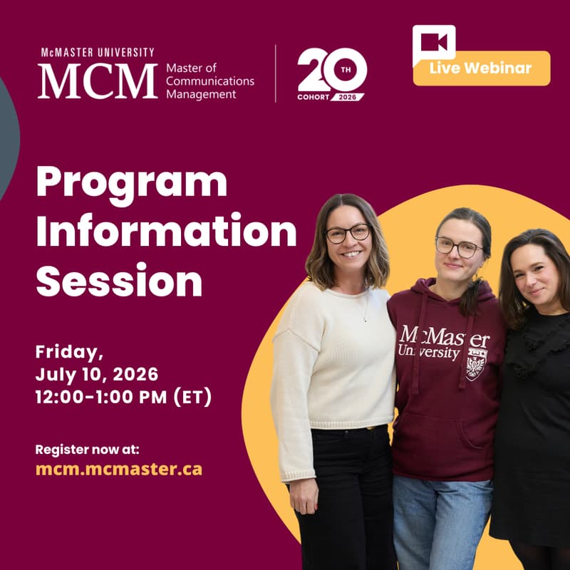 Cover Image for McMaster University MCM Program Information Session