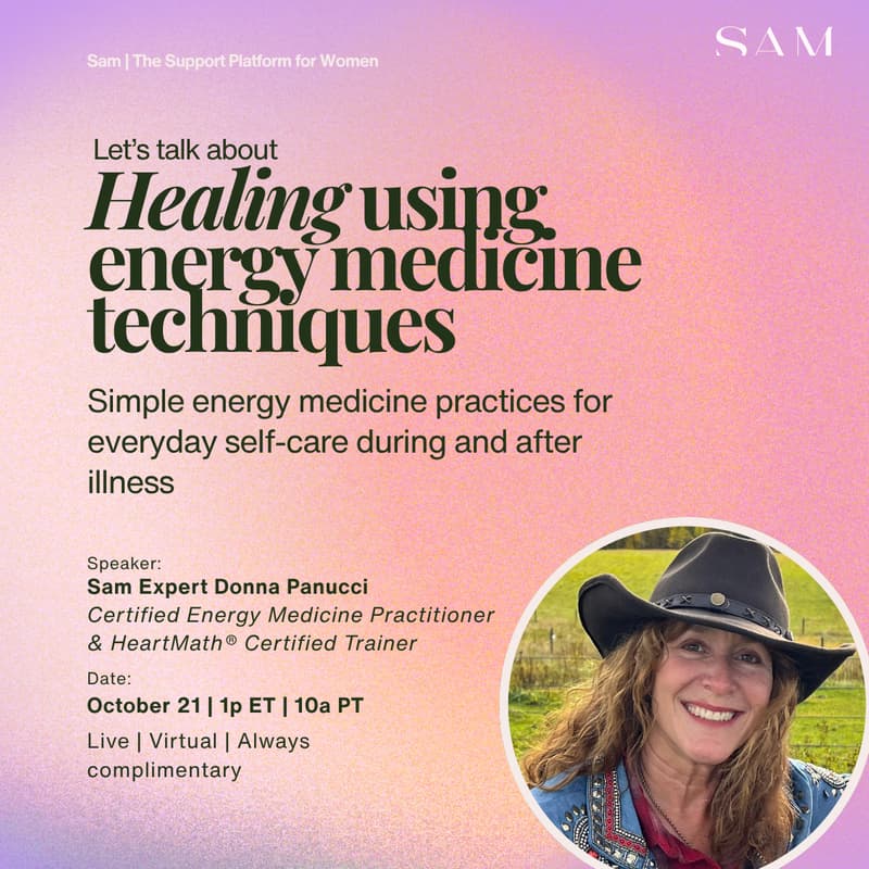 Cover Image for Sam Talks: Supportive healing using energy medicine techniques