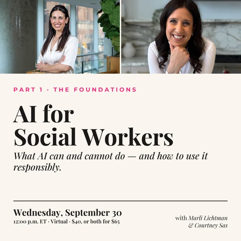 Cover Image for AI for Social Workers: Part 1 - What Matters Now
