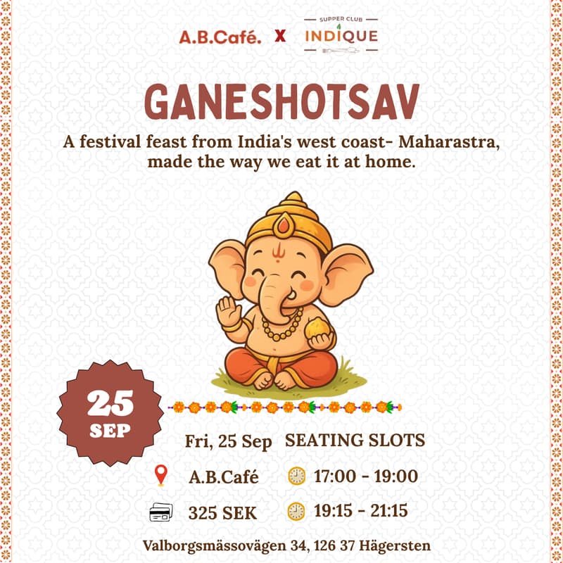 Cover Image for Ganeshotsav: A Maharashtrian Festive Table 🌼