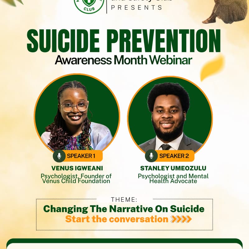 Cover Image for Suicide Prevention Awareness Month Webinar