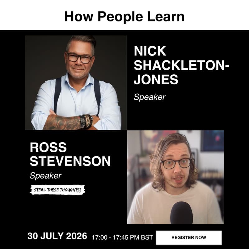 Cover Image for How People Learn w/Nick Shackleton-Jones