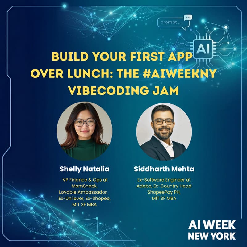 Cover Image for Build Your First App over Lunch: The #AIWeekNY Vibecoding Jam
