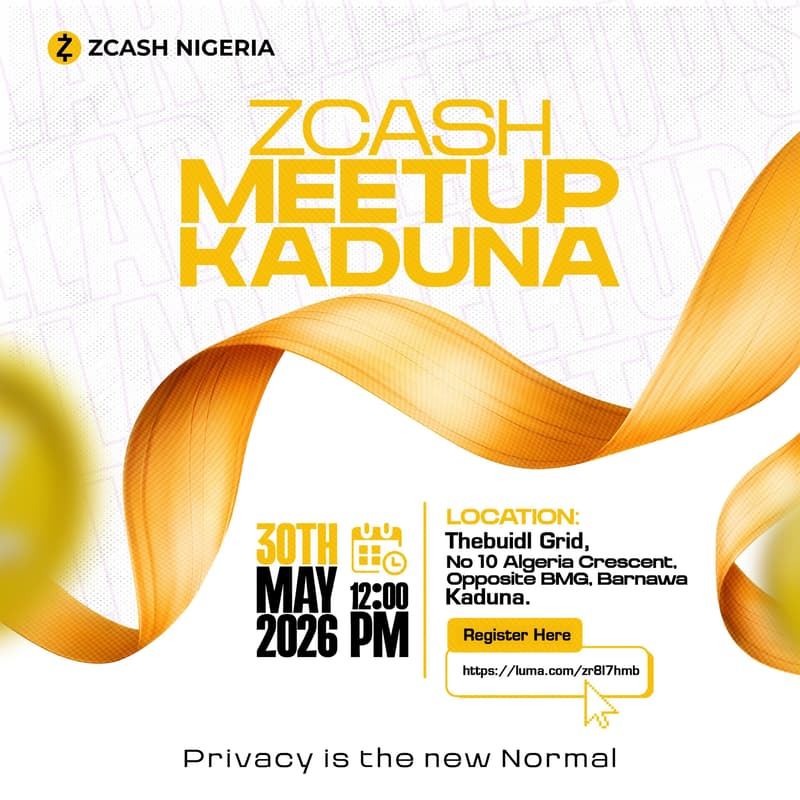 Cover Image for Zcash Meetup, Kaduna