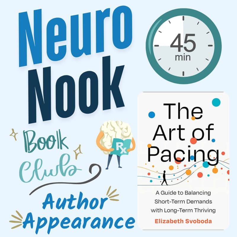 Cover Image for 📚**LIVE AUTHOR APPEARANCE** The Art of Pacing: Neuro Nook (Book Club)