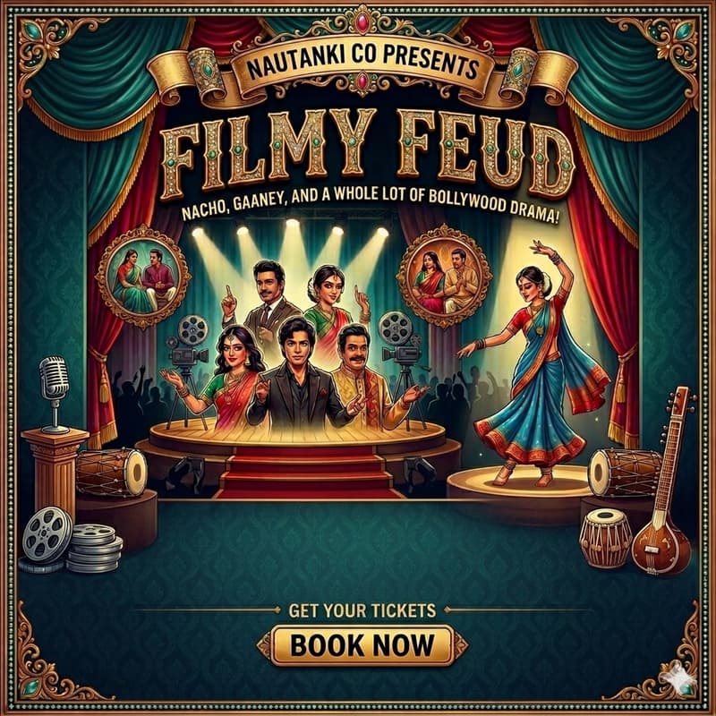 Cover Image for Filmy Feud: A Bollywood Themed Trivia Night