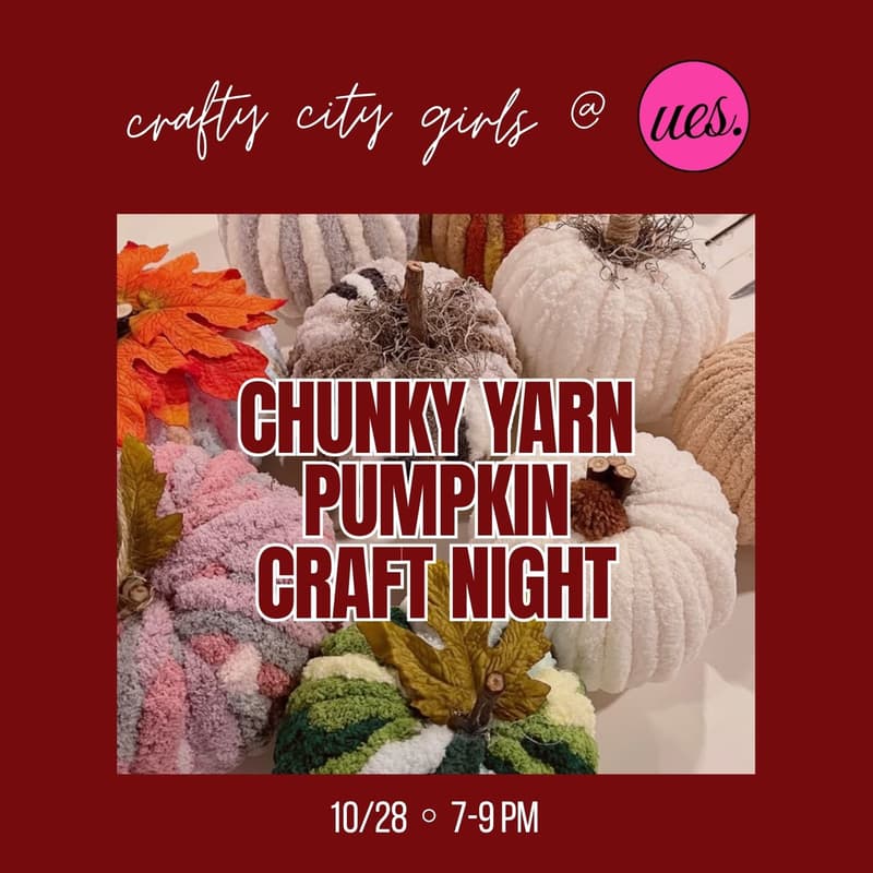 Cover Image for Chunky Yarn Pumpkin Craft Night