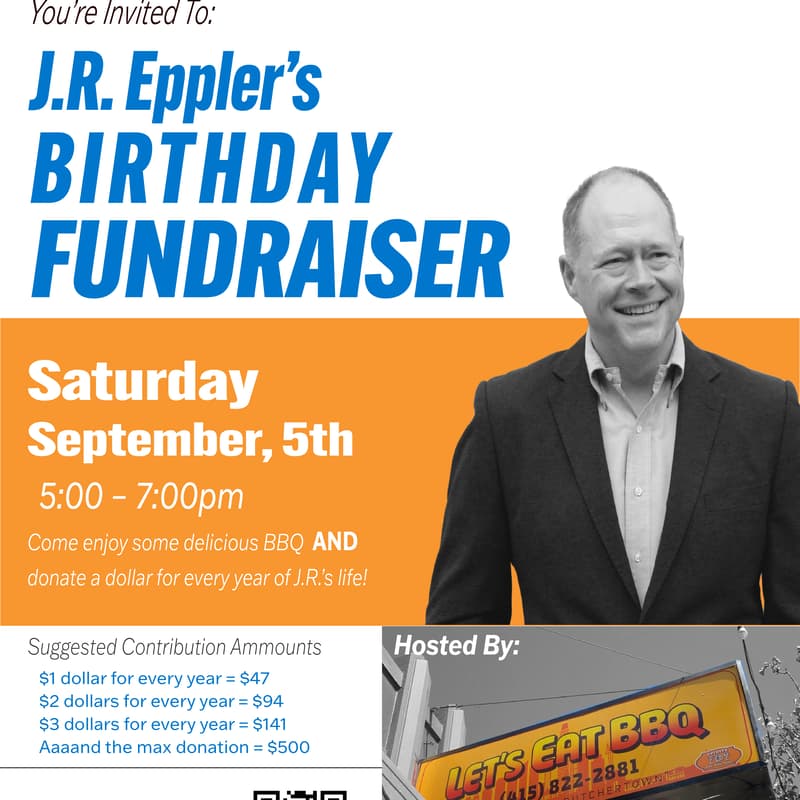 Cover Image for JR Eppler's Birthday Fundraiser at Let's Eat BBQ