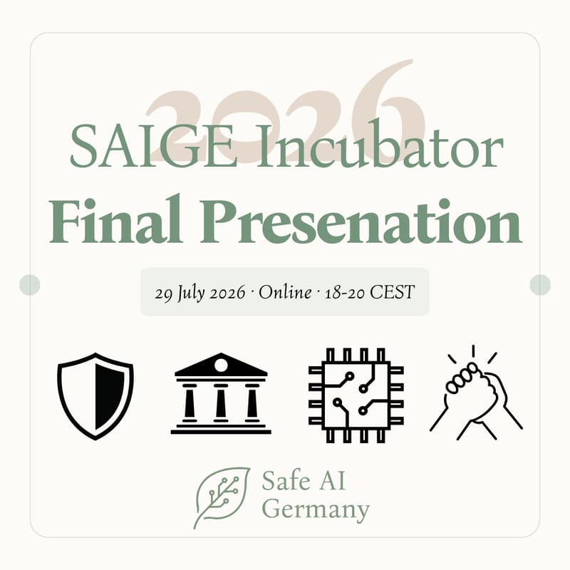 Cover Image for SAIGE Spring 2026 Incubator: Final Presentation