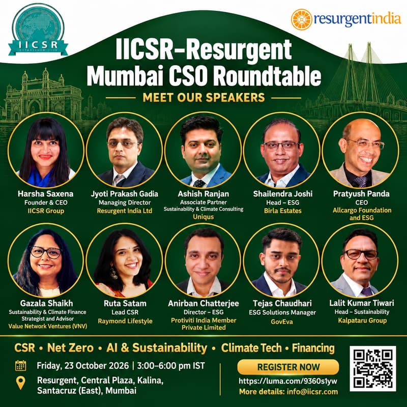 Cover Image for IICSR Resurgent Mumbai CSO Roundtable