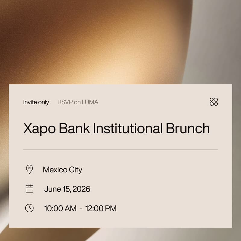 Cover Image for Xapo Bank Institutional Brunch