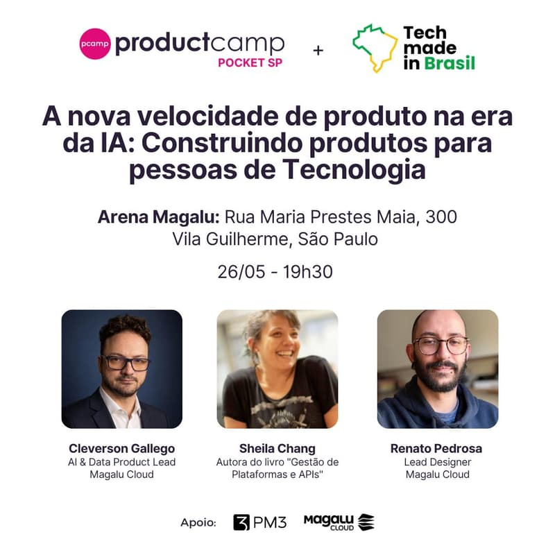 Cover Image for Product Camp Pocket SP + Tech Made in Brazil by Magalu Cloud