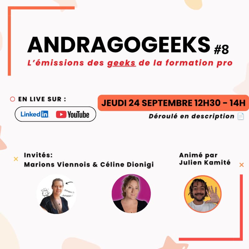 Cover Image for Andragogeeks #8 - Avec Marion Viennois et Céline Dionigi