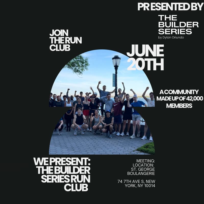 Cover Image for The Builder Series: Run Club - June 20th