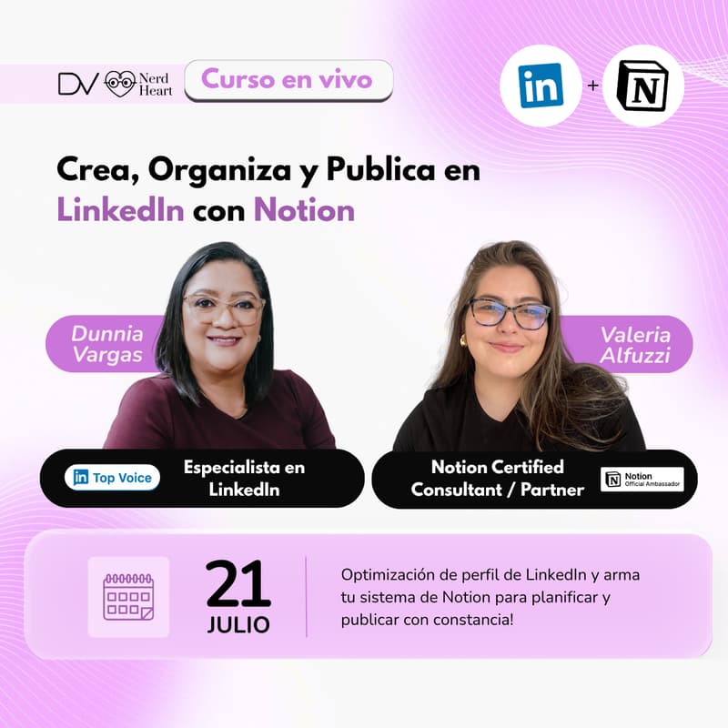 Cover Image for Crea, Organiza y Publica en LinkedIn con Notion
