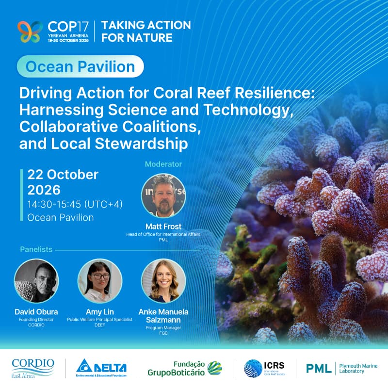 Cover Image for CBD COP17 Driving Action for Coral Reef Resilience: Harnessing Science and Technology, Collaborative Coalitions, and Local Stewardship