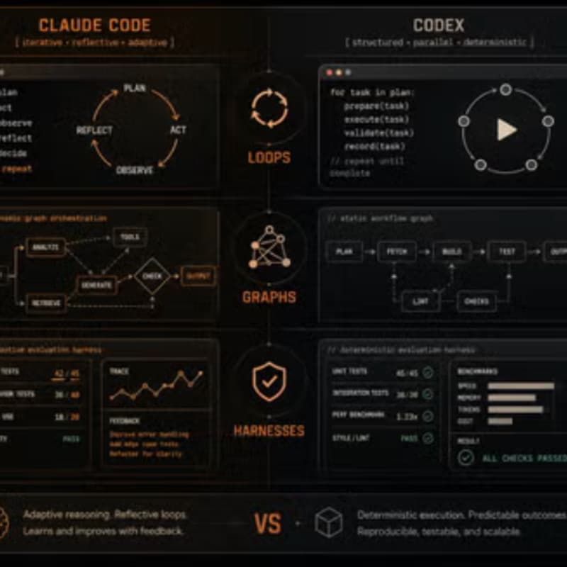 Cover Image for Claude Code vs. Codex: Loops, Graphs, and Harnesses