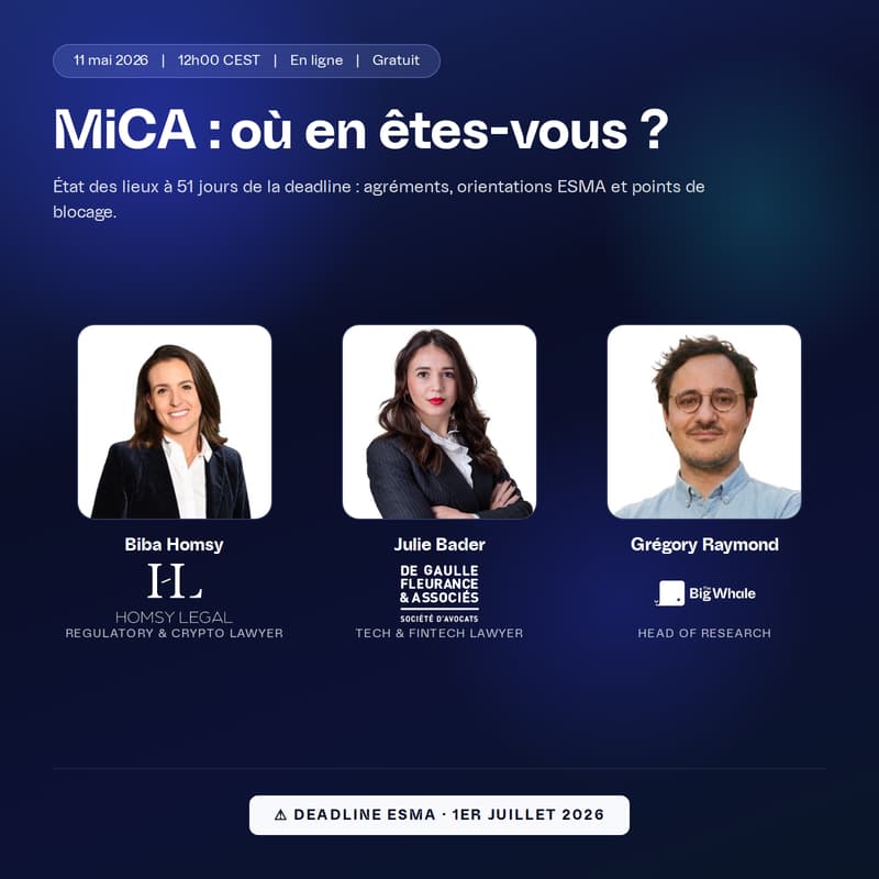 Cover Image for MiCA : où en êtes-vous ? État des lieux à 51 jours de la deadline
