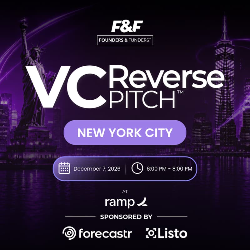 Cover Image for Founders & Funders: NYC VC Reverse Pitch™