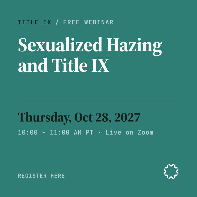 Cover Image for Sexualized Hazing and Title IX