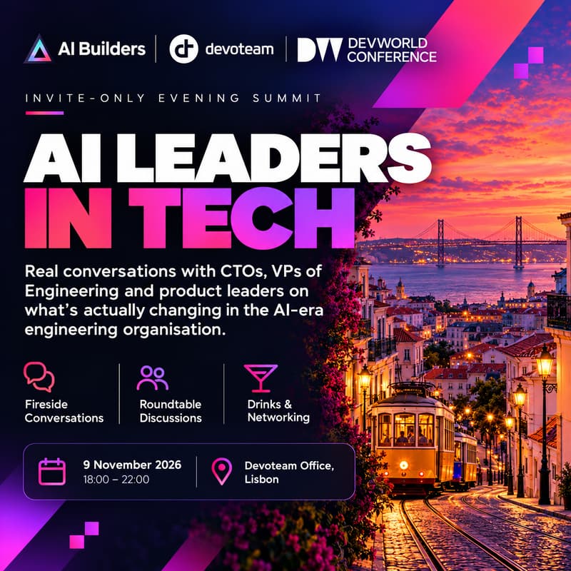 Cover Image for AI Leaders in Tech Night // Lisbon