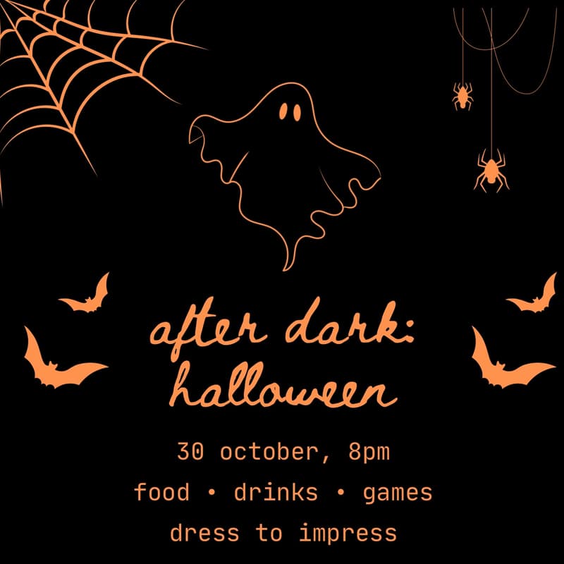 Cover Image for after dark: halloween party π
