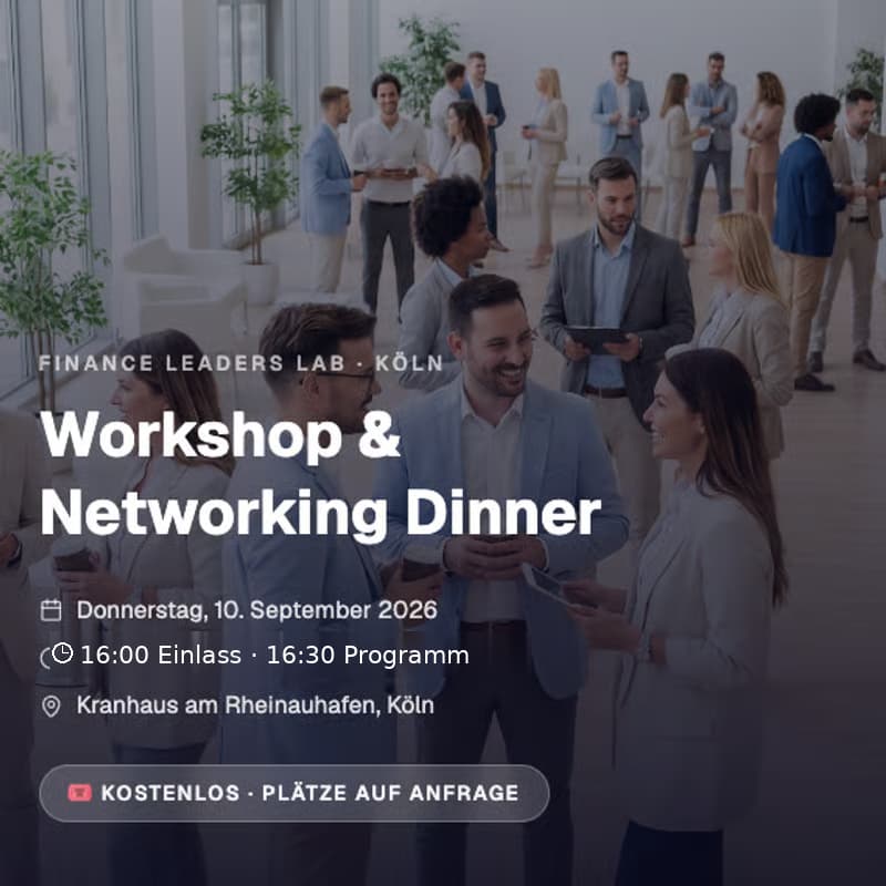 Cover Image for Finance Leaders in Köln: Workshop & Networking Dinner