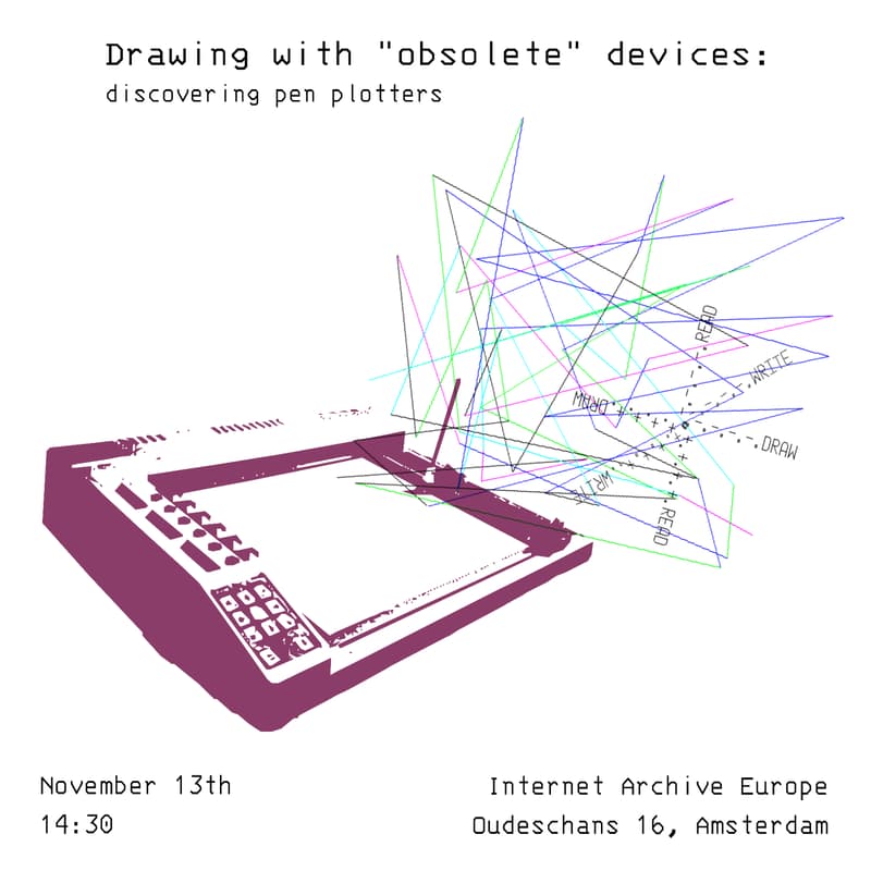 Cover Image for Drawing with “obsolete” devices: discovering pen plotters