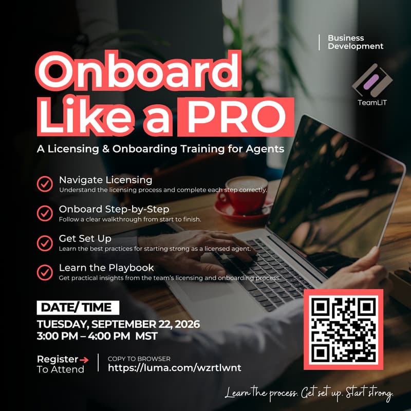 Cover Image for Agent Open House: Onboard Like a Pro.