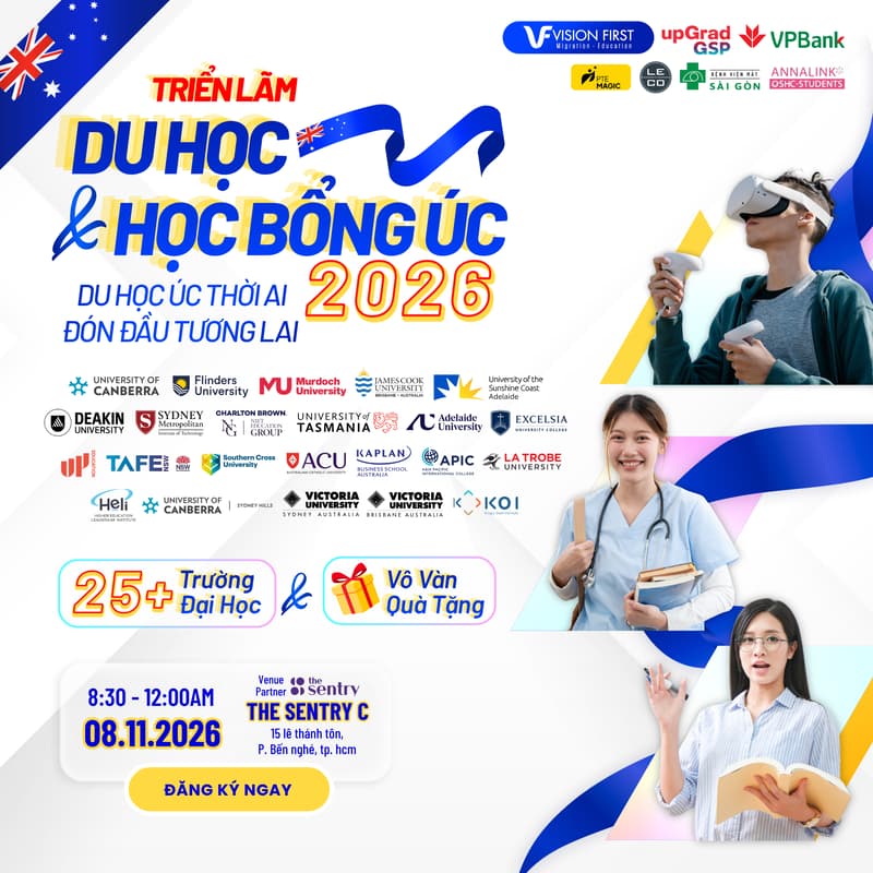 Cover Image for TRIỂN LÃM DU HỌC VÀ HỌC BỔNG ÚC 2026