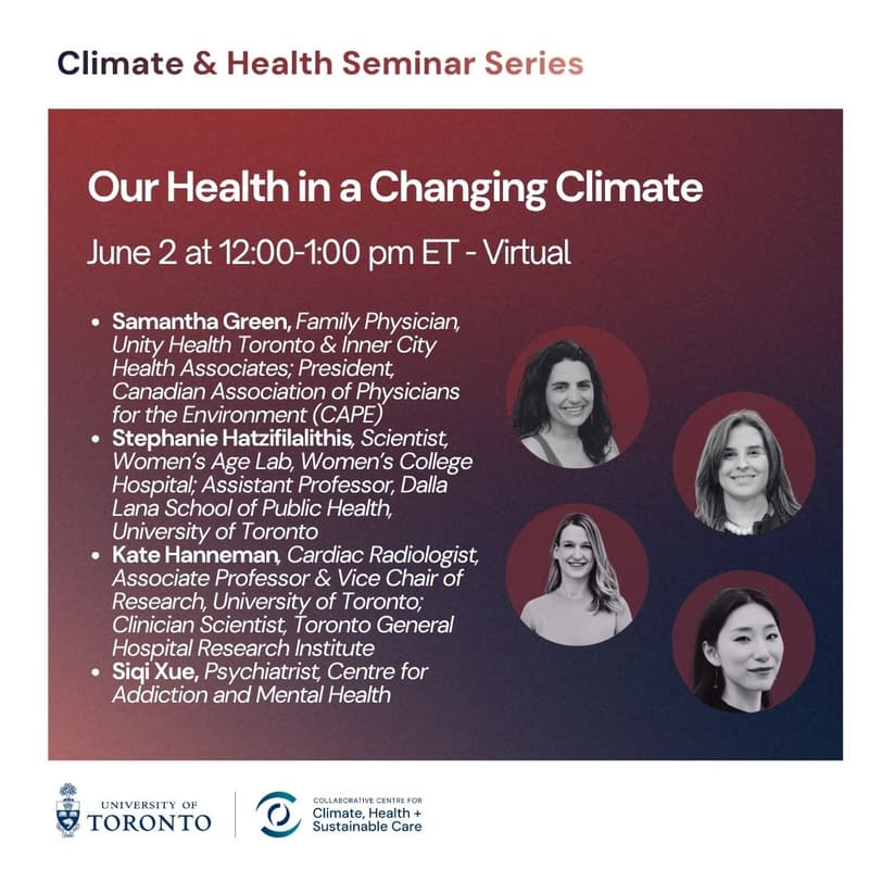 Cover Image for Our Health in a Changing Climate