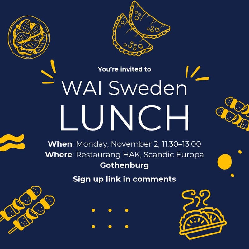 Cover Image for Women in AI Gothenburg: AI Lunch Meetup
