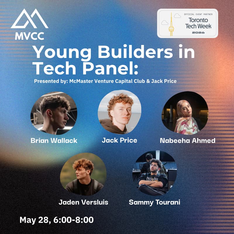 Cover Image for McMaster Venture Capital Club x Jack Price: Young Builders in Tech