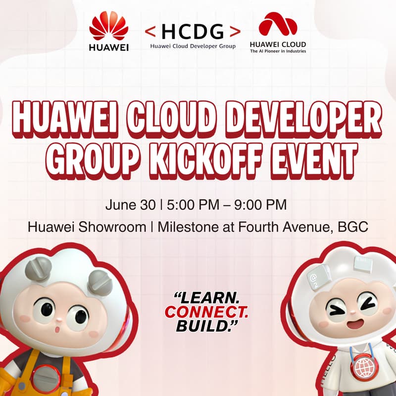Cover Image for Huawei Cloud Developer Group - Kickoff Event