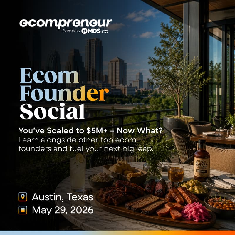 Cover Image for Austin Ecom Founder Social May 2026