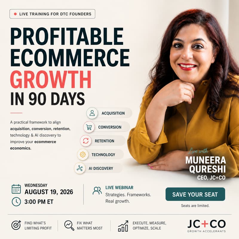 Cover Image for 90 Days to Profitable Ecommerce Growth: A Live Training for DTC Founders