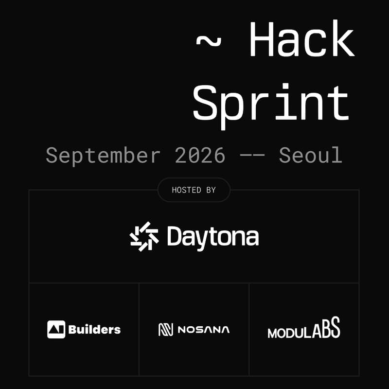 Cover Image for Daytona HackSprint Seoul 해커톤