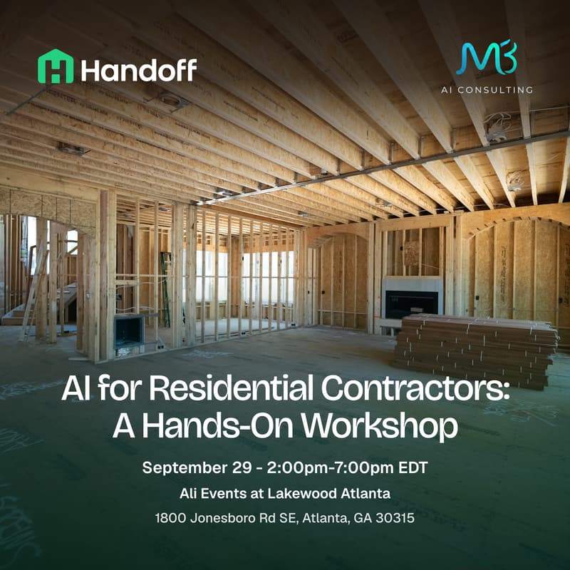 Cover Image for AI for Residential Contractors: A Hands-On Workshop